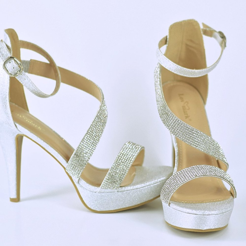 High Heel Sandals, Silver